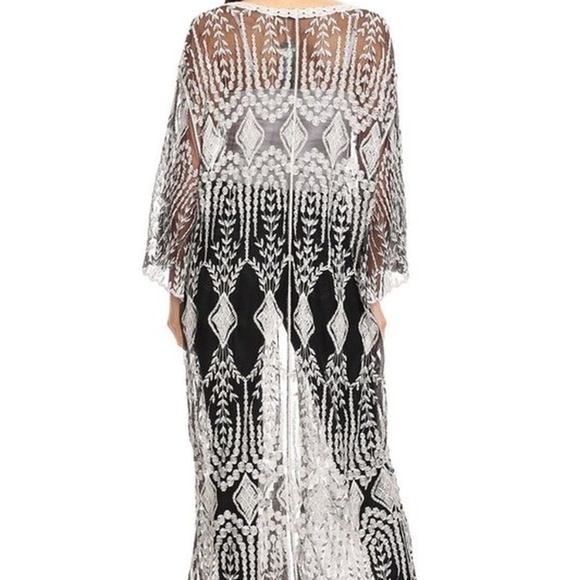 Two Tone Sheer Kimono - Picture 4 of 6